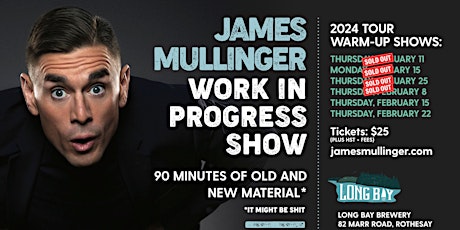 James Mullinger  - 2024 Tour Warm Up (Work-In-Progress) at Long Bay Brewery  primärbild