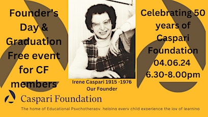 Celebrating 50 years of Caspari Foundation: Founder's Day & Graduation