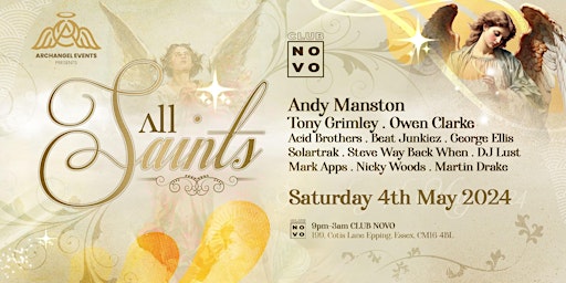 Image principale de Archangel Events presents All Saints