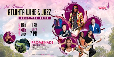 Immagine principale di 3rd Annual - Atlanta Wine & Jazz Festival 2024 