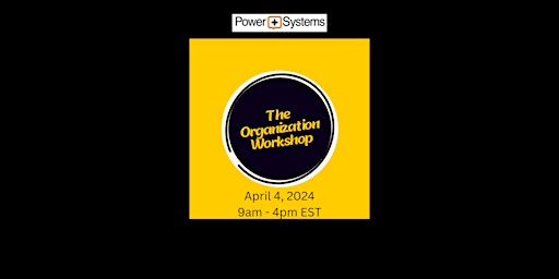 The Organization Workshop - Live Online (Zoom) primary image