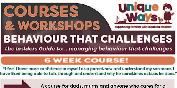 Behaviour that Challenges (6 Week Course)