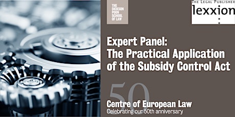 Expert Panel: The practical application of the Subsidy Control Act primary image