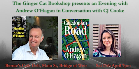 The Ginger Cat Bookshop Presents an Evening with Andrew O'Hagan
