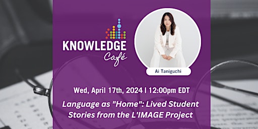 Knowledge Café: Language as "home" primary image
