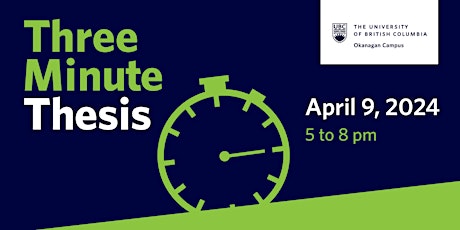 Imagen principal de UBC Okanagan Three Minute Thesis Final 2024