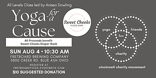 Primaire afbeelding van Yoga for a Cause - benefitting Sweet Cheeks Diaper Bank