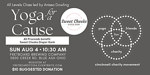 Image principale de Yoga for a Cause - benefitting Sweet Cheeks Diaper Bank