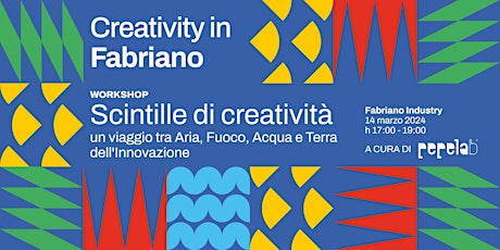 Immagine principale di Creativity in Fabriano // workshop "Scintille di creatività" 