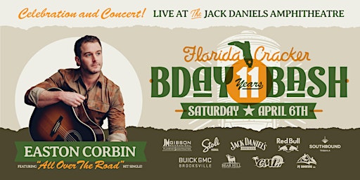 Easton Corbin - Florida Cracker 11 Year Birthday Bash primary image