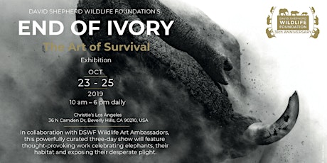'End of Ivory - The Art of Survival' art exhibition primary image