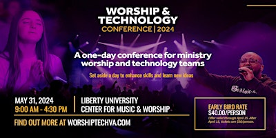 Hauptbild für Worship & Technology Conference 2024