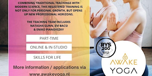 Imagem principal de Registered 200-hr Yoga Teacher Training with Awake Yoga (English language)