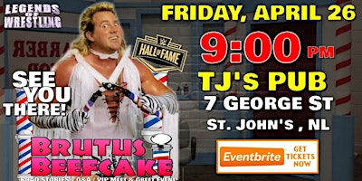 Immagine principale di LEGENDS OF WRESTLING TOUR LIVE in ST. JOHN'S, NL 