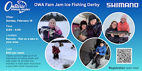 Imagen principal de OWA Fam Jam Ice Fishing Derby 2024