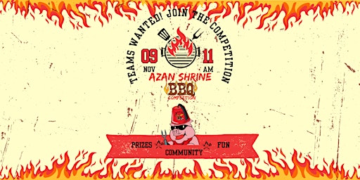 Primaire afbeelding van AZAN 3rd Annual  BBQ Competition Team Sign-Up Pre-Registration Special