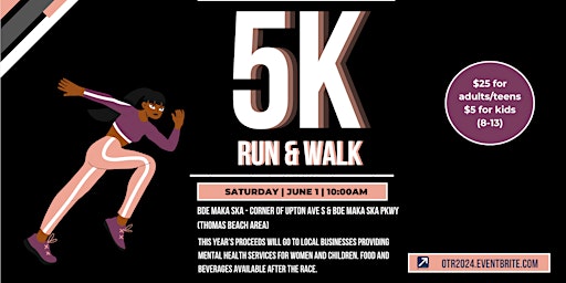 Immagine principale di On the Run Wellness 5K - Walk/Jog/Run 