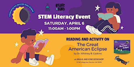Primaire afbeelding van STEM Literacy Event at Brave and Kind Bookshop