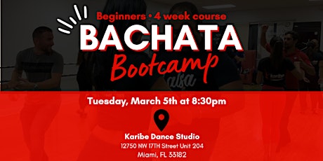 Beginners Bachata Bootcamp - 4 Weeks primary image