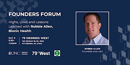 Imagem principal de Founders Forum: Robbie Allen, Bionic Health