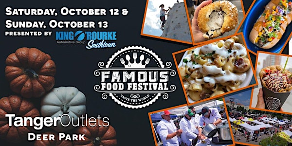 Famous Food Festival "Taste the World" October 12 + 13th @ Tanger Outlets 