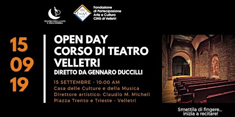 Immagine principale di OPEN DAY Corso di Teatro Gennaro Duccilli alla Casa delle Culture  