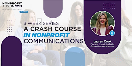 SERIES: A Crash Course in Nonprofit Communications primary image