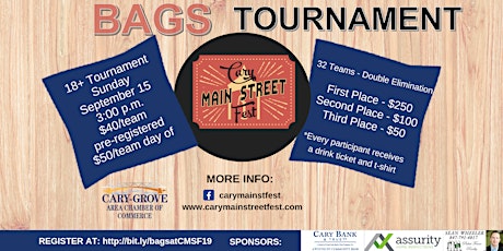 Image principale de Cary Main Street Fest Bags Tournament