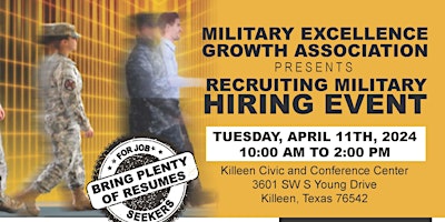 RED, White, and Blue Hiring Event Military Excellence Growth Association primary image