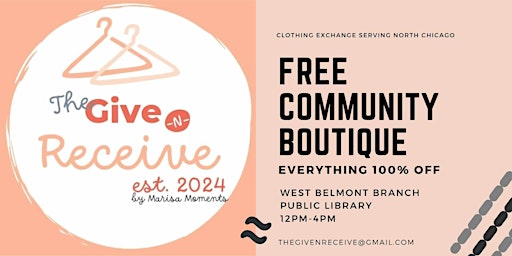 Primaire afbeelding van FREE Community Apparel Exchange Pop-up Boutique