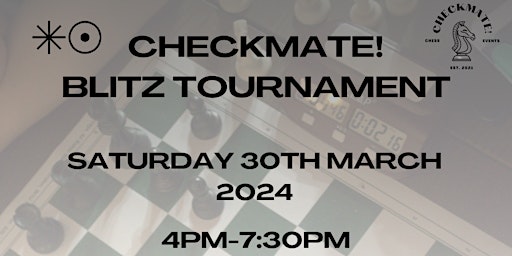 Imagem principal do evento Checkmate x Artum Blitz Chess Tournament