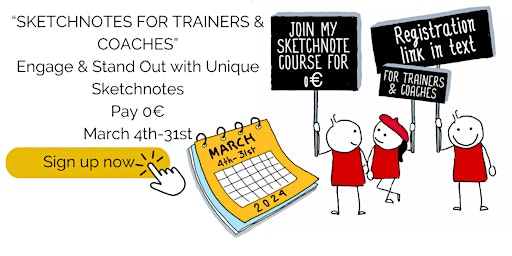 Primaire afbeelding van SKETCHNOTING FOR TRAINERS & COACHES