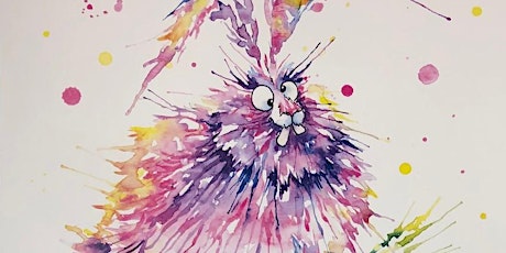 Imagen principal de "Watercolor Blow & Splatter Bunnies & More " with Janice Keirstead Hennig