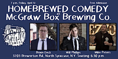 Homebrewed Comedy at McGraw Box Brewing Co. (North Syracuse)