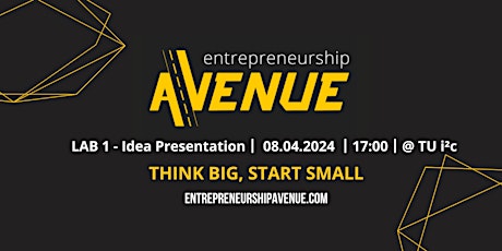 Hauptbild für Entrepreneurship Avenue 2024 - Lab series