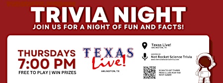 Immagine principale di Texas Live Trivia Night 