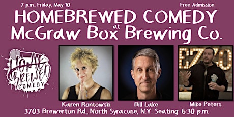 Homebrewed Comedy at McGraw Box Brewing Co. (North Syracuse)