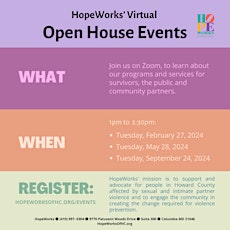 HopeWorks Virtual Open House