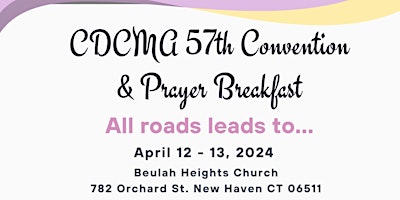 Imagem principal do evento CDCMA 57th Convention & Prayer Breakfast