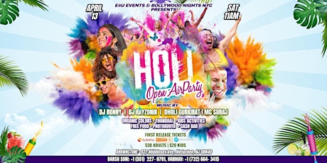 Family Friendly HOLI- Open Air Patio Party