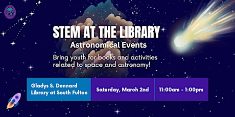 Primaire afbeelding van STEM at the Library: Astronomical Events