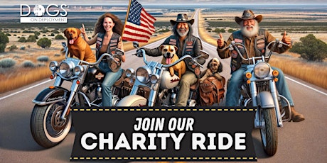 Teddy Morse's Cowboy Harley-Davidson Charity Ride for Dogs on Deployment