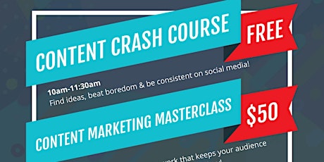 Imagen principal de Content Marketing Crash Course + Masterclass 
