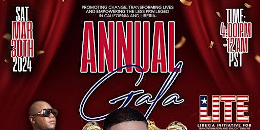 Primaire afbeelding van L.I.T.E ANNUAL GALA: "Promoting Change, Transforming Lives...