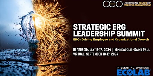 Primaire afbeelding van 2024 Strategic ERG Leadership Summit: July 16-17 & September 18-19