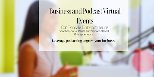 Imagem principal do evento Launch Your Podcast 3- Day Masterclass for Female Entrepreneurs️