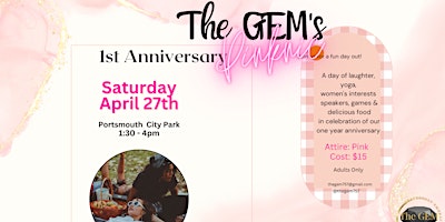 Primaire afbeelding van The GEM's Anniversary Pinknic