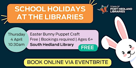 Easter Craft - Bunny Puppet (South Library)