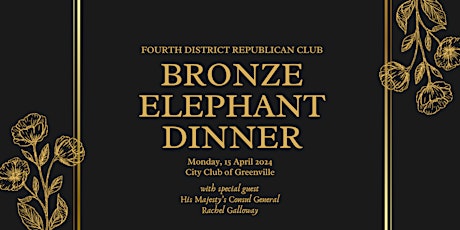 Fourth District Republican Club Bronze Elephant Dinner