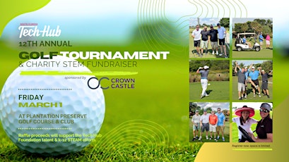 Imagen principal de Tech Hub's 12th annual Golf Tournament & Fundraiser 2024